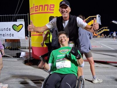 Andreas Jesse und Dunja Mick motiviert beim Start